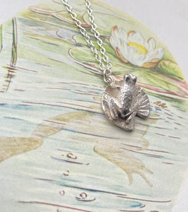 Frog and Lilypad necklaces